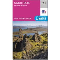 Ordnance Survey Landranger 23 North Skye, Dunvegan & Portree Map With Digital Version, Orange