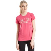 Jack Wolfskin Women's Brand T-Shirt, Pink