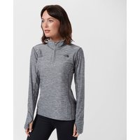 The North Face Women's Mountain Athletics Motivation Quarter Zip Shirt, Grey
