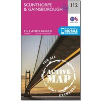 Ordnance Survey Landranger Active 112 Scunthorpe & Gainsborough Map With Digital Version, Orange