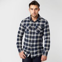 Brakeburn Men's Check Flannel Shirt, Navy