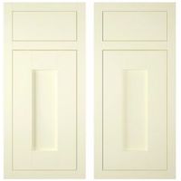 IT Kitchens Holywell Ivory Style Framed Corner Base Drawerline LH Door (W)925mm Set Of 2