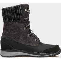 Salomon Women's Hime Mid Snow Boot, Black/Grey