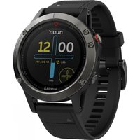 Garmin Fēnix 5 Multisport GPS Watch, Black/Grey