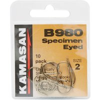 Kamasan B980 Barbed Specimen Eyed Hooks - Size 2