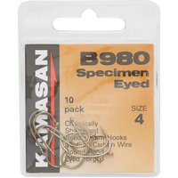 Kamasan B980 Barbed Specimen Eyed Hooks - Size 4
