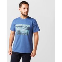 One Earth Men's Hell's Mouth T-Shirt - Blue, Blue