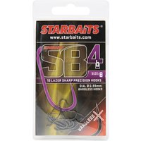 Starbaits SB4 Long Shank Hook No. 8 - Silver, Silver
