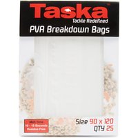 Taska PVA Breakdown Bags 90 X 120mm - 25 Pack - Clear, Clear