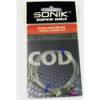 Sonik Sonik 1 Hook Clipped Rough Ground Rig (Size 3) - Multi, Multi
