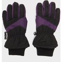 Alpine Boys' Ski Gloves - Black, Black
