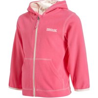 Regatta Girls' Rabbit Full Zip Fleece Hoodie - Pink, Pink