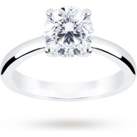 Platinum 1.50 Carat Diamond Solitaire Ring