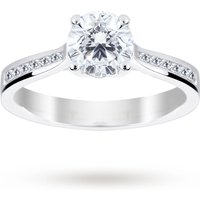 Platinum 1.18 Carat Diamond Solitare Ring