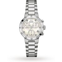 Ladies Bulova Diamond Gallery Chronograph Diamond Watch 96R202