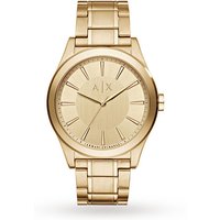 Armani Exchange Men's Dress Gold Plated Bracelet Watch AX2321