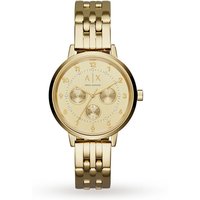 Armani Exchange Ladies Gold Steel Braclet Watch