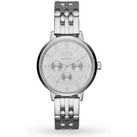 Armani Exchange Ladies Silver Steel Bracet Watch