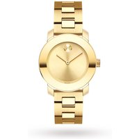 Movado Bold Gold Sunray Dial Ladies Watch