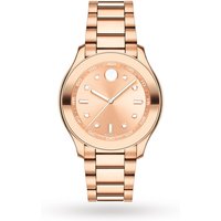 Movado Bold Rose Gold IP Stainless Steel Ladies Watch