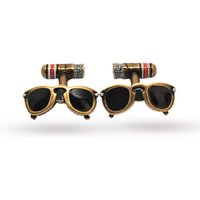 Babette Wasserman Retro Sunglasses And Cigar Cufflinks