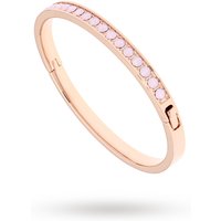 Ted Baker Rose Gold Plated And Rose Opal Hinged Bangle
