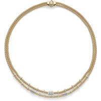 Fope 18ct Yellow Gold Flex'it Prima Eyes Double Necklace