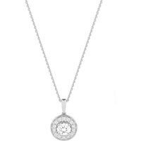Jenny Packham 18ct White Gold 0.23 Carat Total Weight Brilliant Cut Halo Diamond Necklace