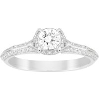 Jenny Packham Brilliant Cut 0.56 Carat Total Weight Solitaire Diamond Ring In 18 Carat White Gold