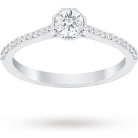 Jenny Packham Platinum 0.50 Carat Diamond 8 Claw Single Stone Ring