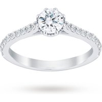 Jenny Packham Platinum 0.75 Carat Diamond 8 Claw Single Stone Ring
