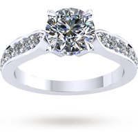 Boscobel Engagement Ring With Diamond Band 0.42 Carat Total Weight