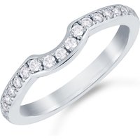 Mappin & Webb Platinum 0.22cttw Diamond Boscobel Wedding Ring