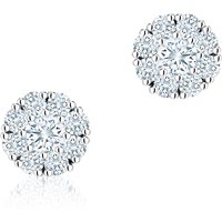 Birks Snowflake 0.26ct Diamond Cluster Stud Earrings