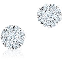 Birks Snowflake 0.43ct Diamond Cluster Stud Earrings