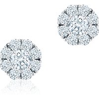Birks Snowflake 0.92ct Diamond Cluster Stud Earrings