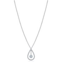 Birks Snowflake 0.24ct Diamond Teardrop Necklace