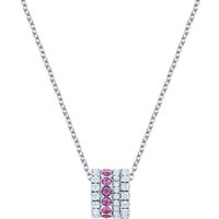 Birks Splash 0.70ct Diamond And Pink Sapphire Necklace