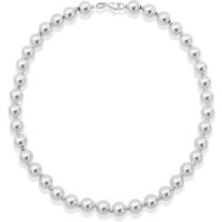Sonnet Silver 10mm Bead Necklace