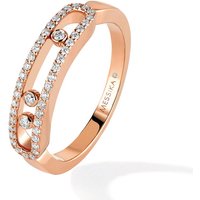 Messika Move Classique Pave Set Diamond Ring In 18ct Rose Gold