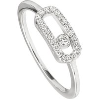 Messika Move Classique Diamond Pave Ring In 18ct White Gold