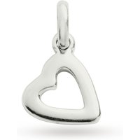 Kirstin Ash Heart Outline Charm Sterling Silver