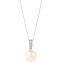 9ct White Gold 8.5-9.0mm Fresh Water Pearl Pendant