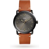 Fossil The Commuter Three-Hand Date Luggage Leather Watch