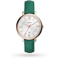 Fossil Jacqueline Three-Hand Date Teal Leather Watch