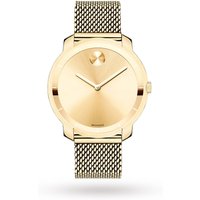 Movado Bold Gold Dial Gold Ion-plated Mesh Watch
