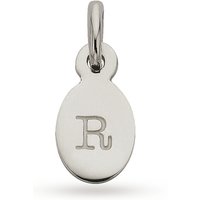 Kirstin Ash R - Oval Letter Sterling Silver
