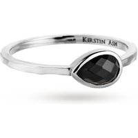Kirstin Ash Teardrop Ring Black Onyx Sterling-silver - Size 6