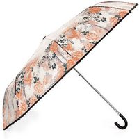 Orange Floral Bird Print Umbrella New Look