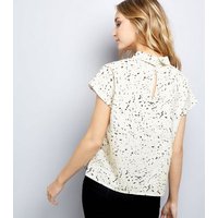 Noisy May White Abstract Print Shirt New Look